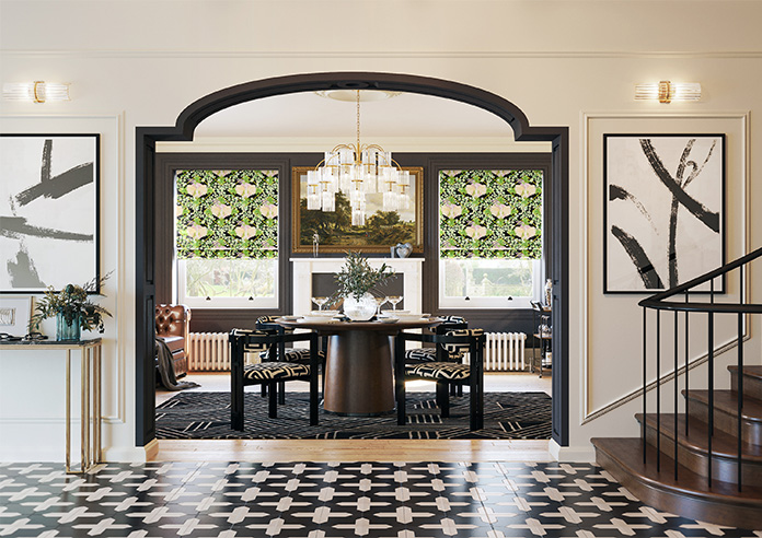 Faded Glamour, Goddess Green Black - Twist&Fit Roman Blind - Image 8